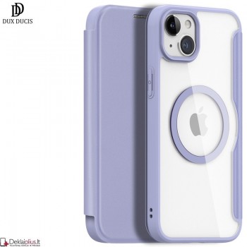 Dux Ducis Skin X Pro dirbtinos odos dėklas violetinis su magsafe (Apple Iphone 15) Dux Ducis Skin X Pro dirbtinos odos dėklas violetinis su magsafe (Apple Iphone 15)